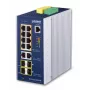 Valdomas jungiklis PLANET IP30 pramoninis L2+/L4 8 prievadų Gigabit Ethernet