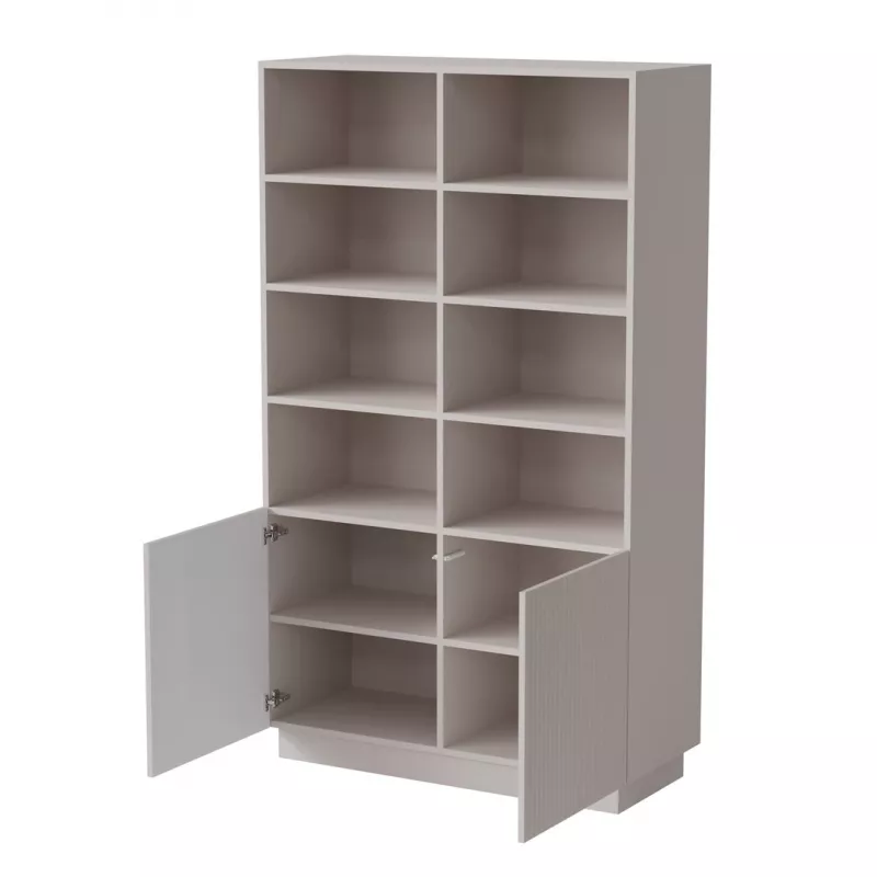 Spintelė knygoms Cama Meble LIVERTI 100×420×1705 mm kaspiniškos spalvos