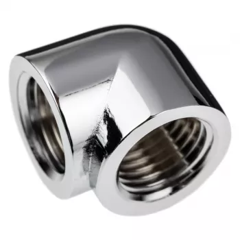 Alphacool 17589 Žalvarinis Chromuotas 19.7mm L formos jungtis G1/4 inch
