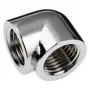 Alphacool 17589 Žalvarinis Chromuotas 19.7mm L formos jungtis G1/4 inch