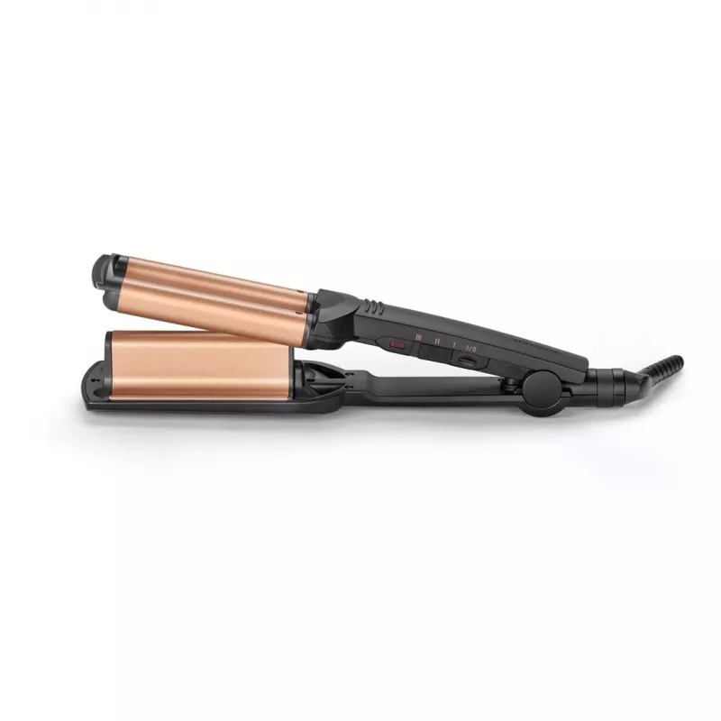 BaByliss Deep Waves garbanojimo lygintuvas, šiltai juodas, oranžinis, 98.4 cm (2.5 m)