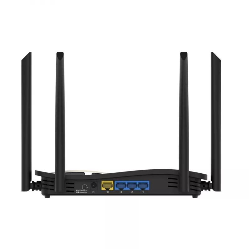 Stalininis maršrutizatorius RUIJIE RG-EW1200G PRO dviejų juostų Wi‑Fi 5, 1300 Mbps, 6 išorinės antenos, 4 Gigabit LAN prievadai