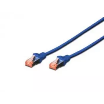 Tinklo kabelis Digitus CAT 6 S/FTP RJ-45 0,5 m mėlynas