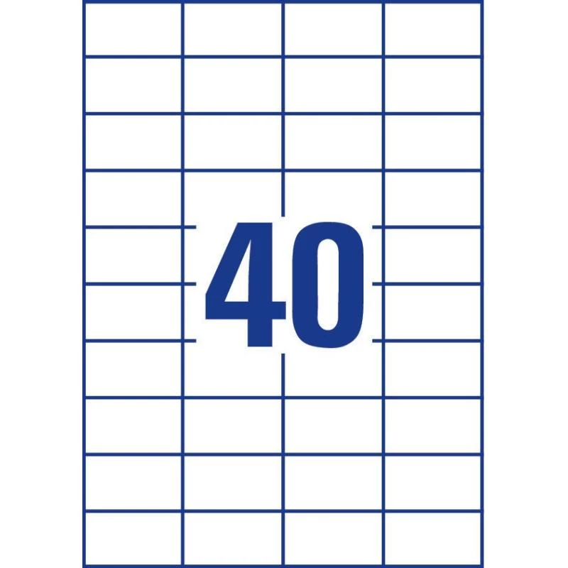 Avery Zweckform 3651 Universalios etiketės 52,5 x 29,7 mm 100 lapų baltos