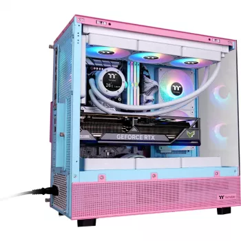 Thermaltake View 270 Plus TG ARGB Bubble Pink - Korpusas - ATX - Midi/Mini Tower