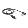 USB kabelis DeLOCK 3 m USB 2.0 A–B, kištukas/kištukas, juodas