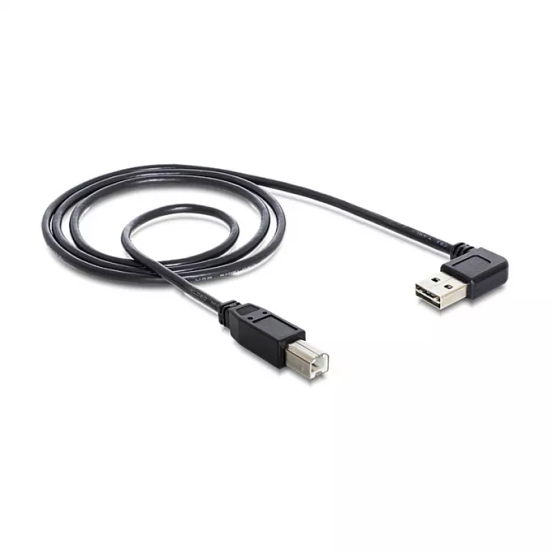 USB kabelis DeLOCK 3 m USB 2.0 A–B, kištukas/kištukas, juodas