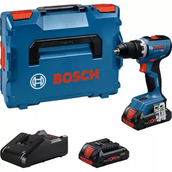 Belaidis gręžtuvas-suktuvas Bosch GSR 18V-65 su 2x 4,0 Ah akumuliatoriais