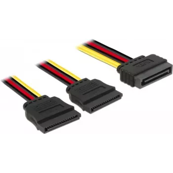 SATA maitinimo laidas DeLOCK 60174 0,15 m SATA 15-pin juodas