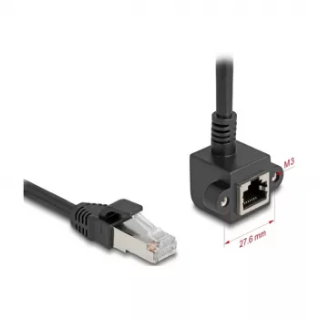 Tinklo kabelis DeLOCK 81098 RJ-45 Cat6 2 m Juoda