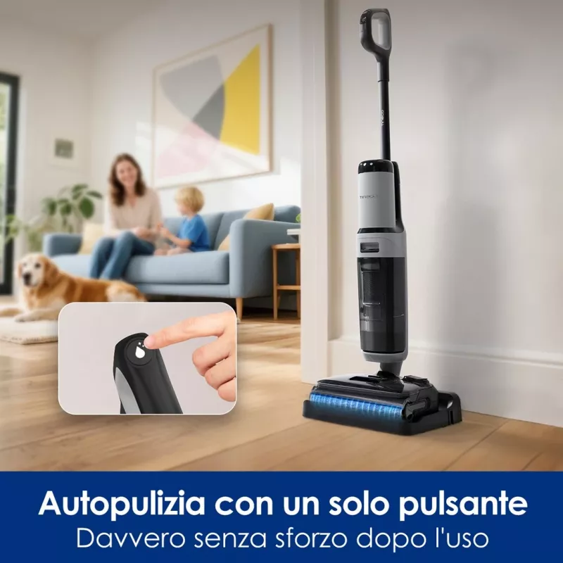 Belaidis grindų valytuvas Tineco Floor One i5 Stretch Plus – lengvas, šlapias ir sausas vertikalus grindų ploviklis