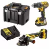 DeWALT 18V belaidžių įrankių rinkinys – gręžimo ir šlifavimo komplektas