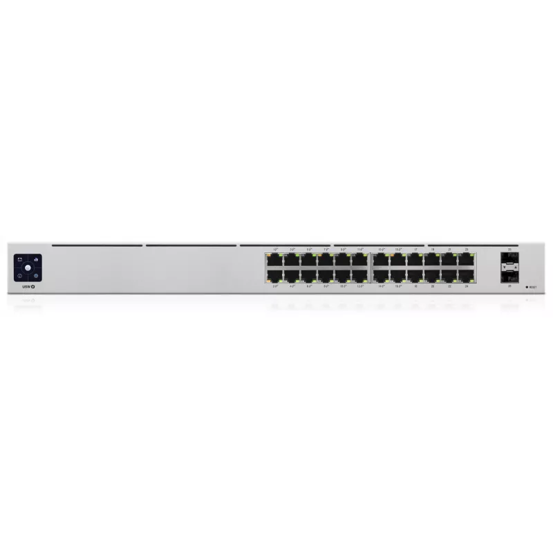 Ubiquiti UniFi 24-Port PoE valdomas L2/L3 Gigabit Ethernet (10/100/1000) maitinimas per Ethernet (PoE) 1U sidabrinis