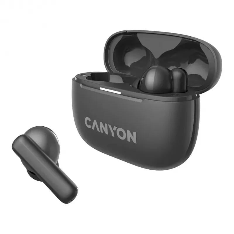 „Canyon OnGo TWS-10 ANC+ENC“ belaidės ausinės į ausis, pilkos (CNS-TWS10BK)