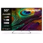 Sharp 4K QLED MiniLED TV 50JP7265E | 50 colių | Smart TV | Google TV | UHD | Sidabrinis