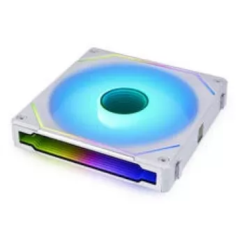 140 mm Lian Li UNI FAN SL-INF Wireless ARGB PWM korpuso ventiliatorius, baltas