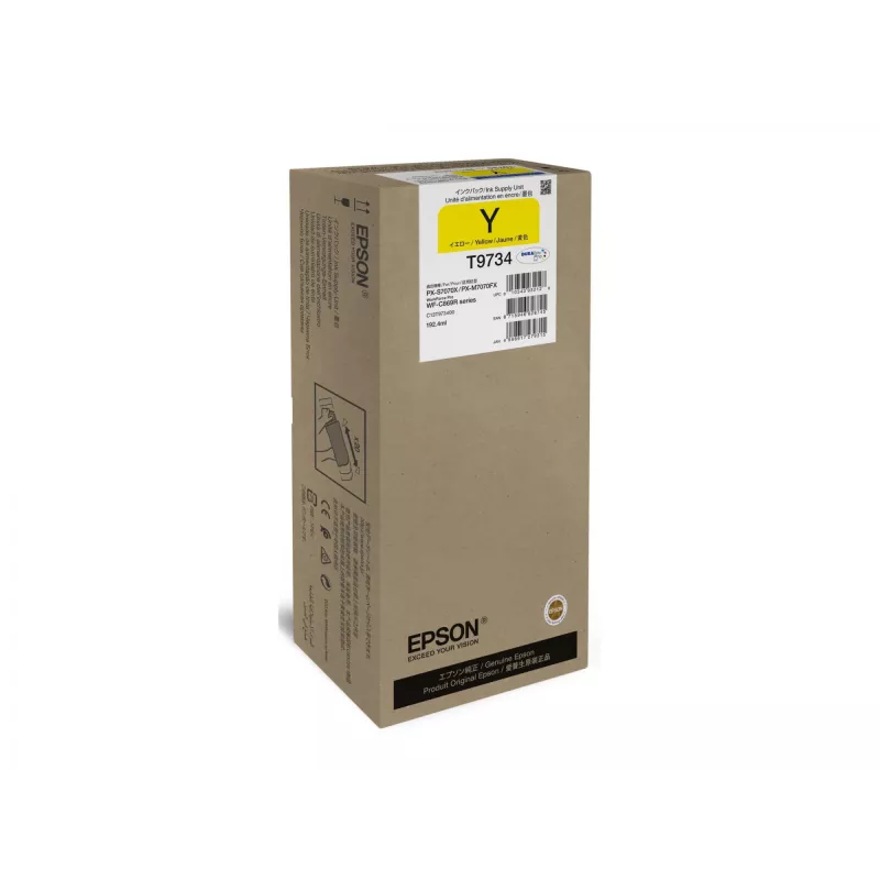 Originalus Epson geltonos spalvos kasetė T97340N XL – didelės talpos (High Yield) spausdintuvui WF-C869R