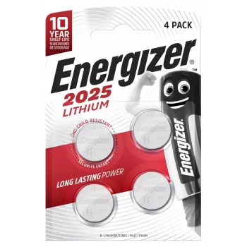 Energizer Specialized CR2025 baterijos, 4 vnt.