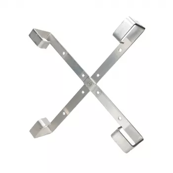 Kabelių laikiklis Extralink Four Arms aliumininis rėmas S500 — 500 x 500 x 70 mm, ant stalo/sienos, aliuminis