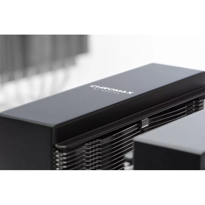 Montavimo rinkinys Noctua NA-HC4 chromax.black — Aliuminio šilumos šalintuvo priedas CPU, juodas
