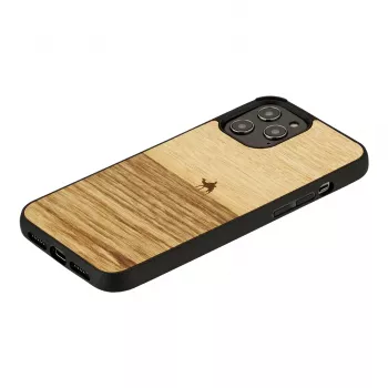 Man and Wood dėklas iPhone 12 Pro Max Terra Black – apsauginis užpakalinis dangtelis