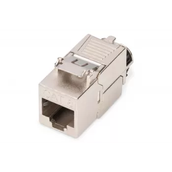 Keystone modulis Digitus CAT 8.1 RJ-45 ekranuotas plokščias baltas