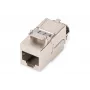 Keystone modulis Digitus CAT 8.1 RJ-45 ekranuotas plokščias baltas