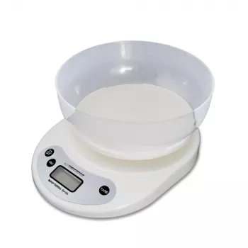 Virtuvinės elektrinės svarstyklės ESPERANZA EKS007 – 5 kg talpa, 1 g tikslumas, balta