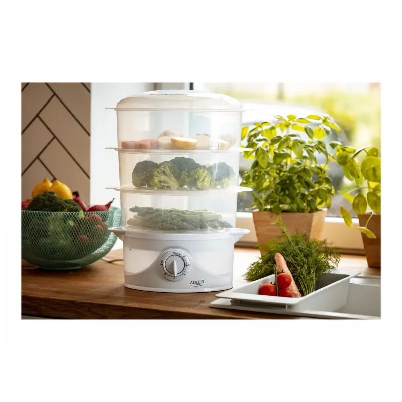 Garintuvas Adler AD 633 3 krepšeliai 800 W balta