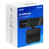 Savio CAK-06 internetinė kamera 3840 x 2160 pikselių USB juoda
