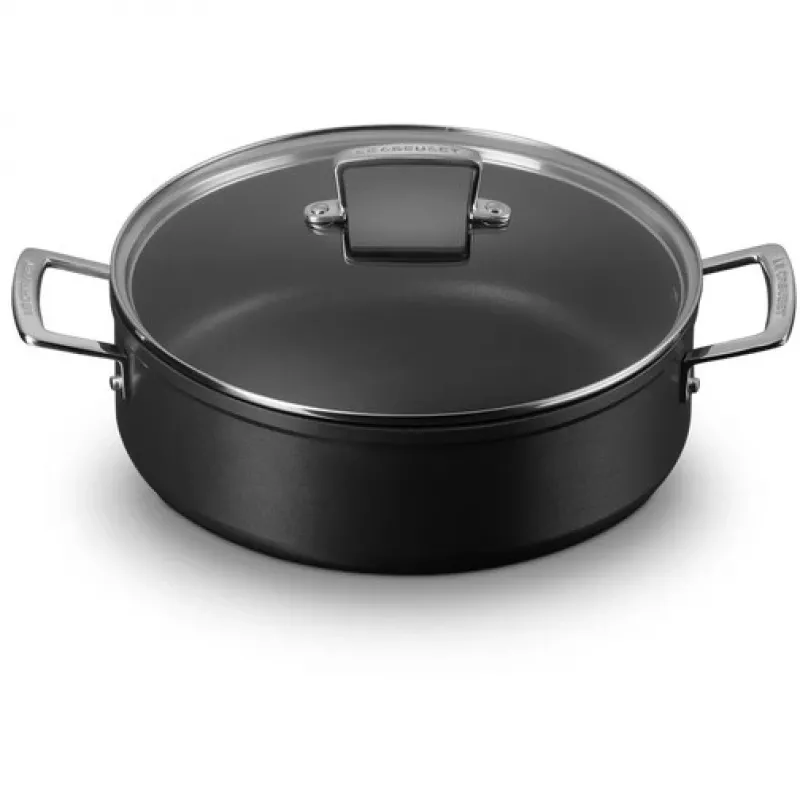 Le Creuset Toughened Non-Stick keptuvė su stikliniu dangčiu 28 cm