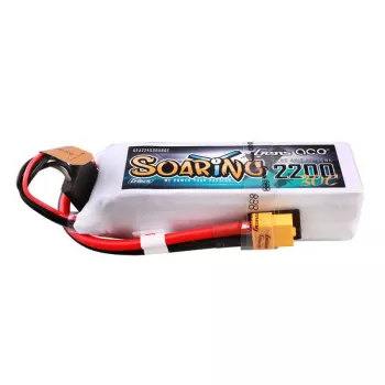 Gens Ace GEA224S30X6GT G-Tech Soaring 2200mAh 14.8V 30C 4S1P LiPo akumuliatorius su XT60 jungtimi