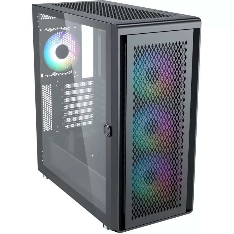 Korpusas Silentware Air 100 Black – vidutinis bokštas, ATX suderinamumas, juodas