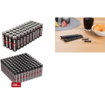 Baterija ANSMANN AAA Alkaline Micro 1521-0039 — pakuotė po 100 vnt.
