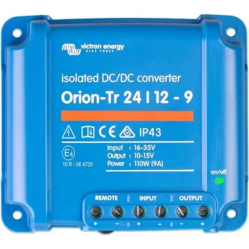 Nuolatinės srovės keitiklis Victron Energy Orion-Tr 24/12-9A 110W 12V — izoliuotas žeminantis keitiklis