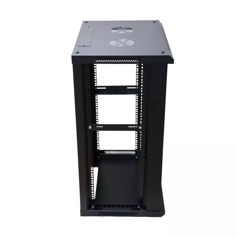 Sieninis stovas Extralink 18U 600x600 juodas su spynos raktu