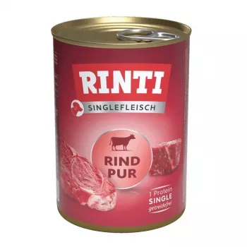 RINTI Singlefleisch Pur Beef - šlapias šunų ėdalas - 400g