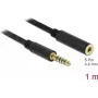 Garso ilginimo kabelis DeLOCK 85796 1m 4.4mm Juodas