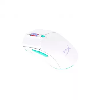 HyperX Pulsefire Haste 2 Core Wls – Belaidis žaidimų pelė (balta/žalia/violetinė)