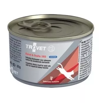 Šlapias kačių ėdalas TROVET Renal & Oxalate RID Chicken 100 g veterinarinė dieta šlapimo takų palaikymui