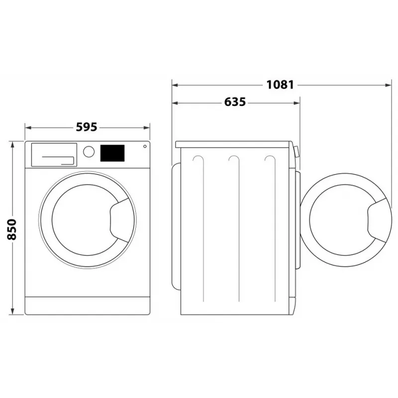 Indesit FFD 11489 BV EE Skalbimo mašina, A, priekinis pakrovimas, talpa 11 kg, 1351 aps./min., gylis 60,5 cm, balta | Whirlpool