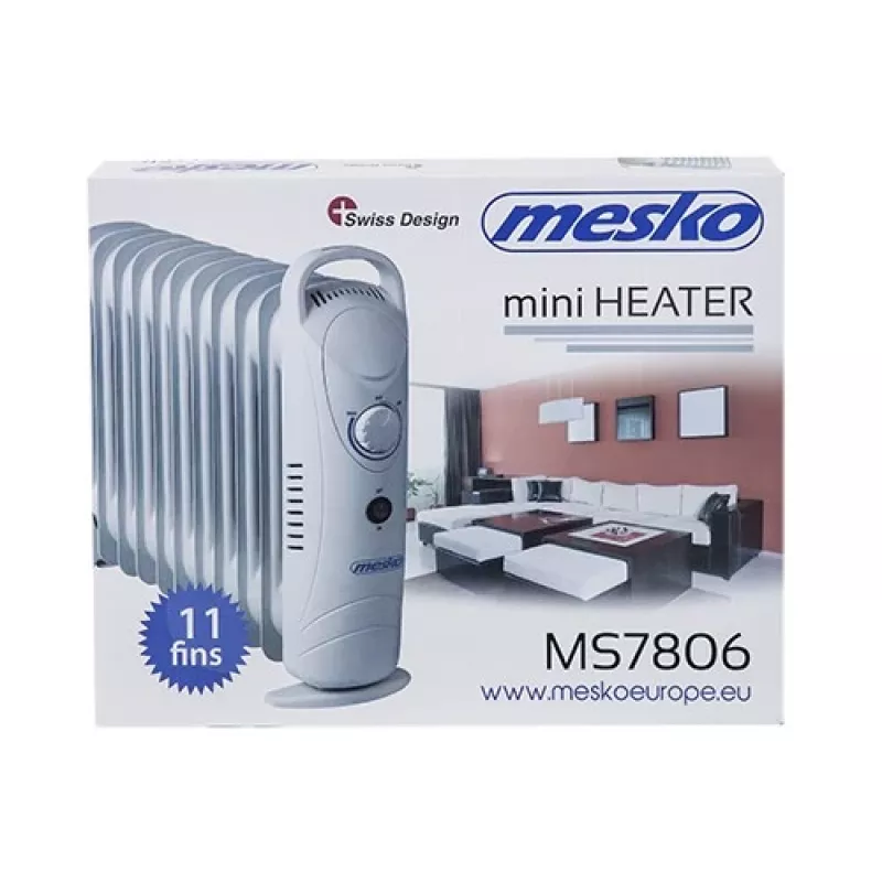 Mesko MS 7806 alyvinis elektrinis šildytuvas 1200 W baltas