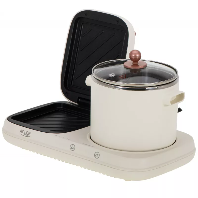 Adler 2-in-1 pusryčių stotelė AD 6421 | 1320 W | 1 L | 1 programa