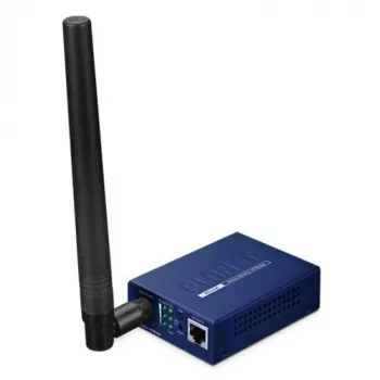 Tinklo tiltas PLANET HLB-100-EU868 802.11ah HaLow, išorinė antena, montavimas ant sienos, mėlynas, 94×70.3×26.2 mm