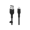 Belkin BOOST CHARGE Flex USB-A į Lightning laidas CAA008BT1MBK, 1 m, juodas