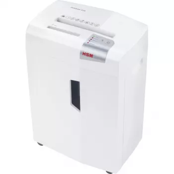 Popieriaus smulkintuvas HSM X15, dalelių pjovimas P-4, 23 cm darbinis plotis, 16 lapų talpa, 26 L krepšelis, sidabrinis