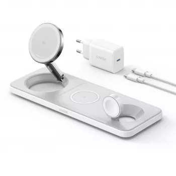 Anker MagGo Universal White USB belaidis greitasis įkroviklis patalpoms