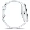 Išmanusis laikrodis GARMIN Venu 3 — 1,4 colių AMOLED, 45 mm korpusas, GPS, Wi‑Fi, 8 GB, sidabrinis/baltas, silikoninis dirželis