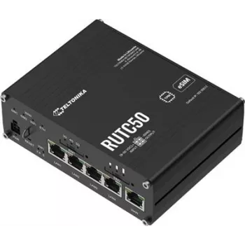 TELTONIKA NETWORKS RUTC50 V2 maršrutizatorius su eSIM, 5G/4G/LTE/3G, WiFi 6