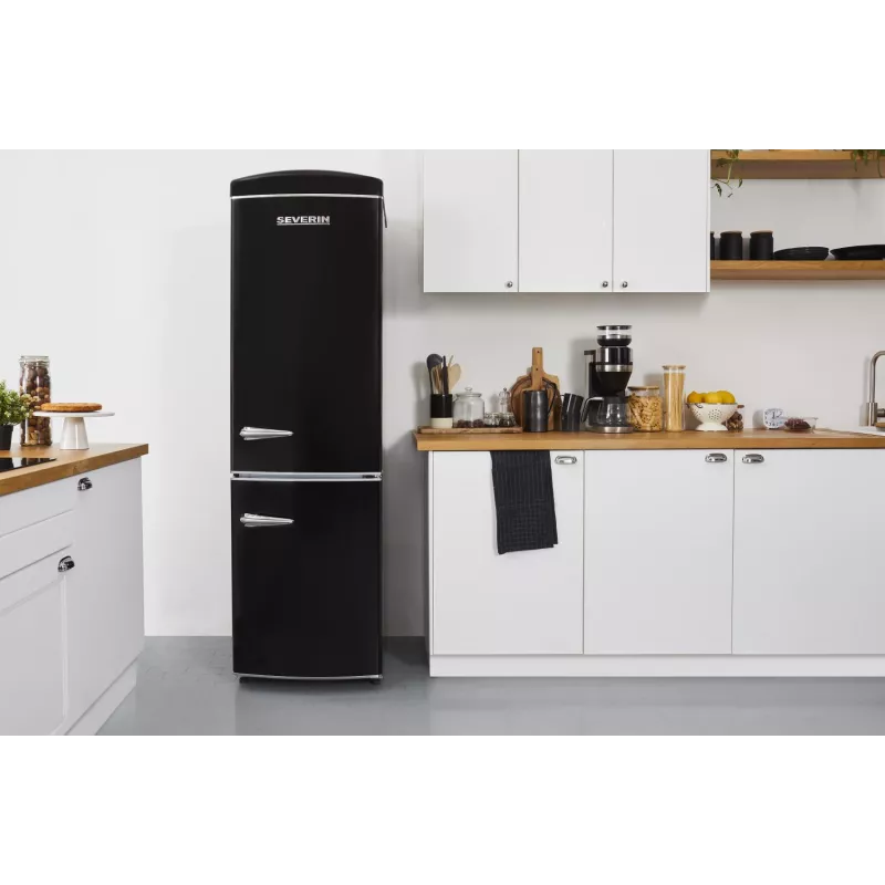 Šaldytuvas-šaldiklis Severin RKG 8998, 315 L, juodas, No Frost, Multi-Airflow